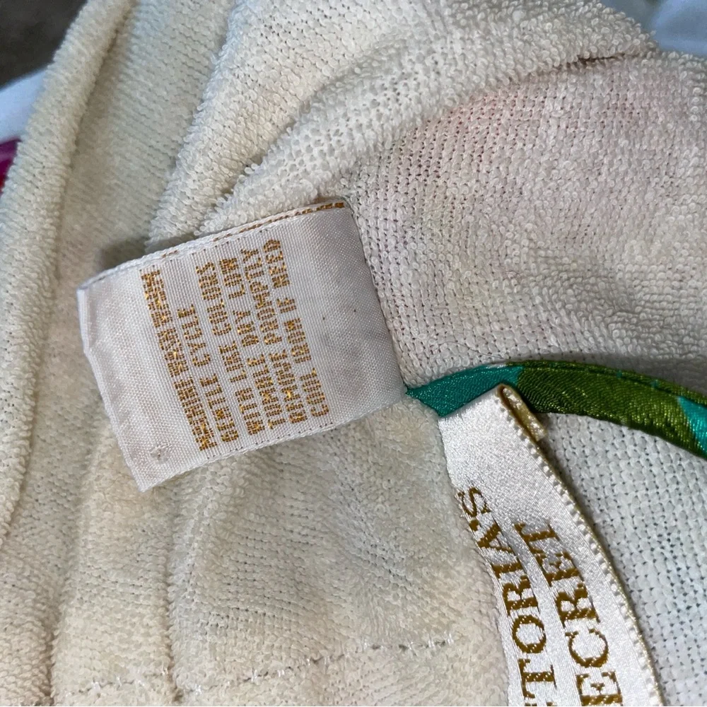 Victoria's‎ Secret Terry with Multicolor Trim ROBE OSFM Gold Label